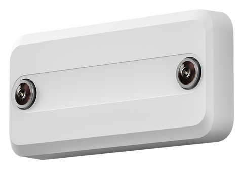 Xovis PF-L 3D people counting sensor, angled view