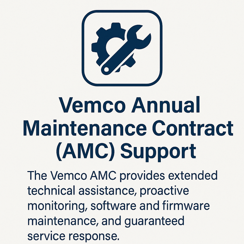 Vemco Annual Maintenance Contract (AMC) Support
