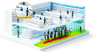 Milesight VS125 customer behaviour heatmap in store, in-context illustration