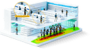 Milesight VS125 customer behaviour heatmap in store, in-context illustration