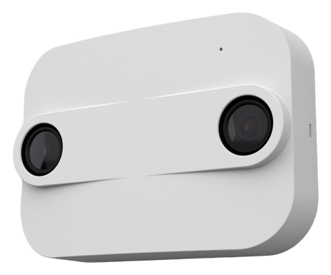 Xovis PC2SE 3D people counting sensor, angled view